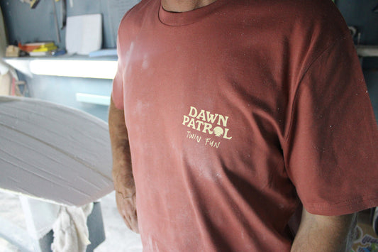 TWIN FUN Regular T-Shirt Volcan Brown