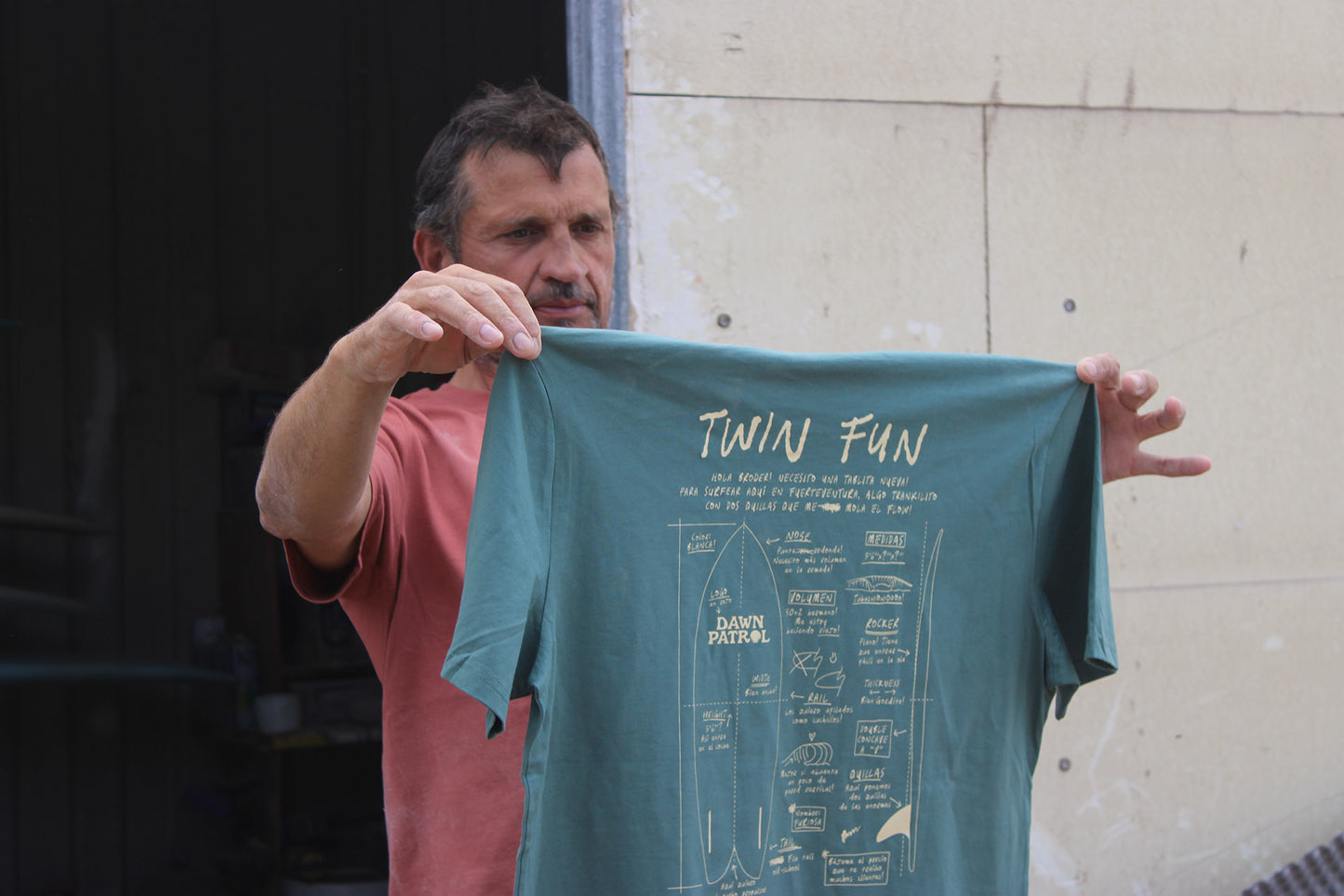 TWIN FUN Regular T-Shirt Green Wave