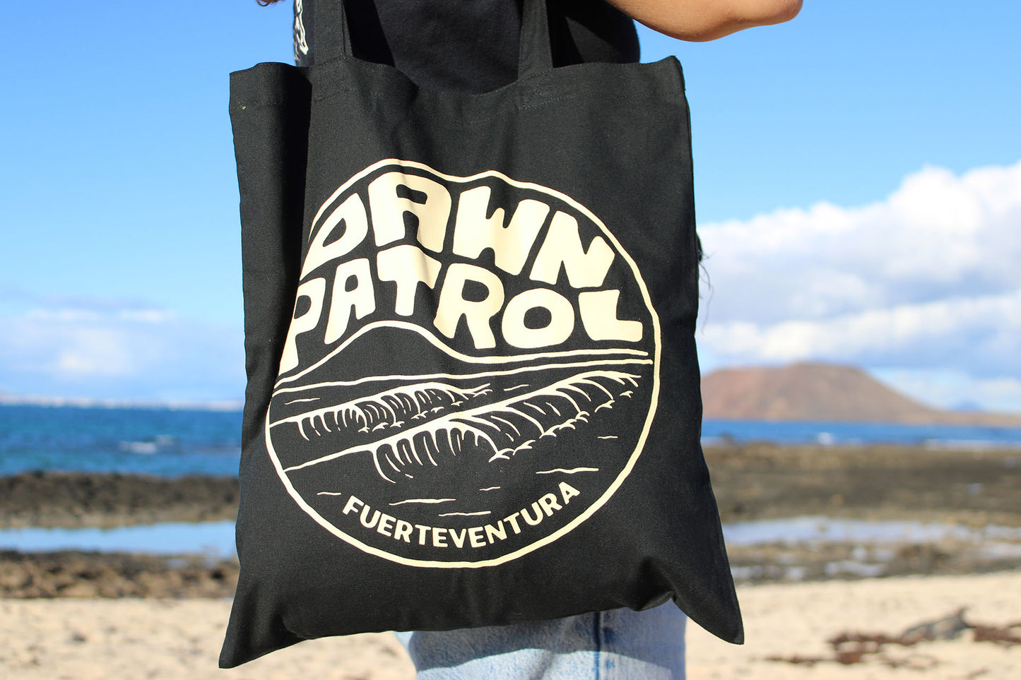 ENDLESS SLIDE Light Tote Bag Black