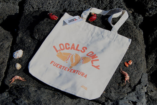 LOCALS ONLY Heavy Tote Bag Raw