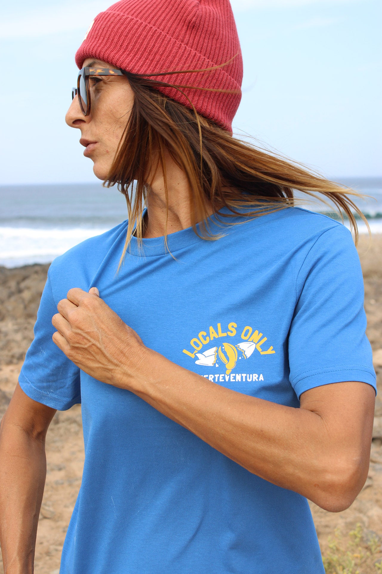 LOCALS ONLY Regular T-Shirt Blu Mare