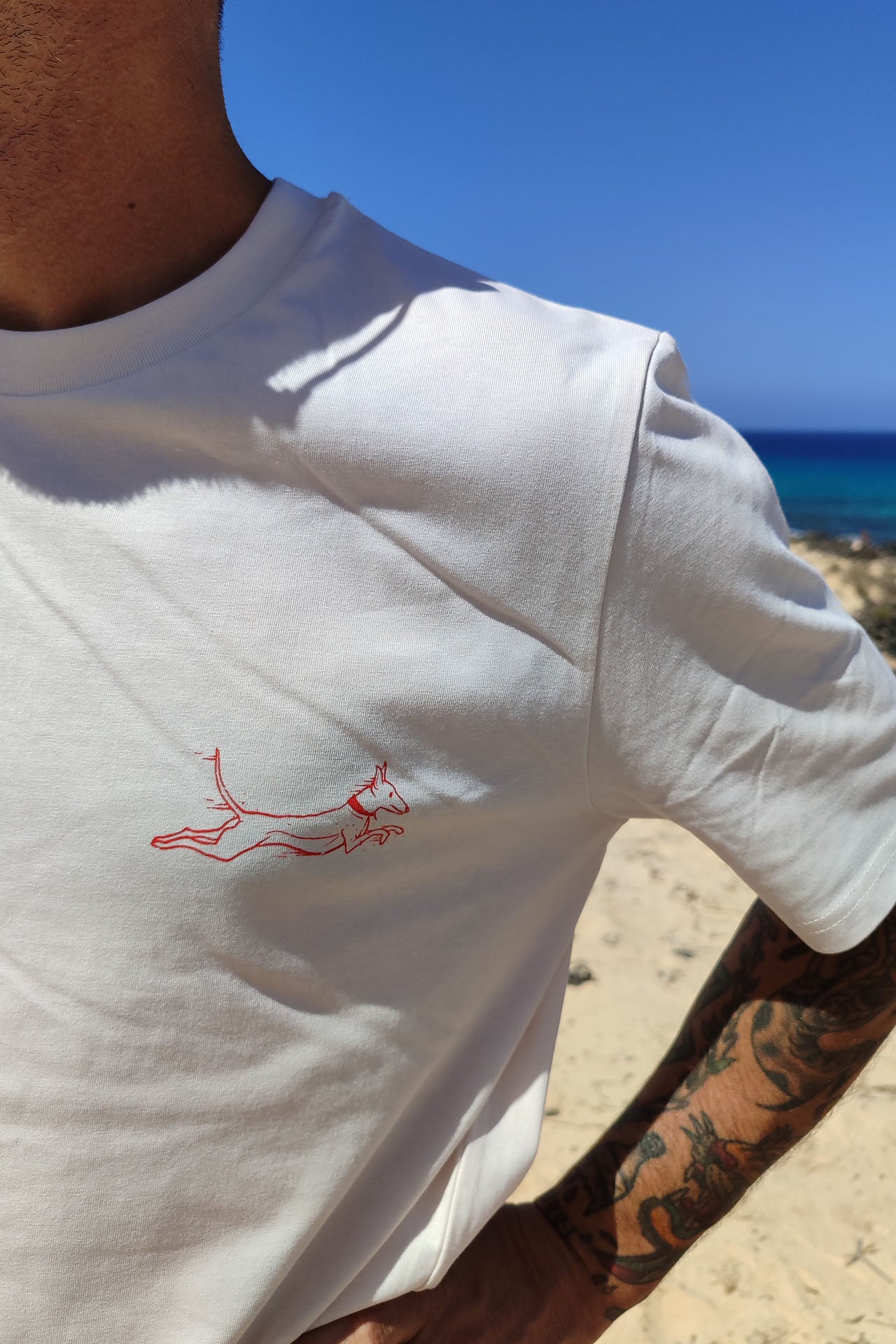 BE FASTER Regular T-Shirt Blanco Old School